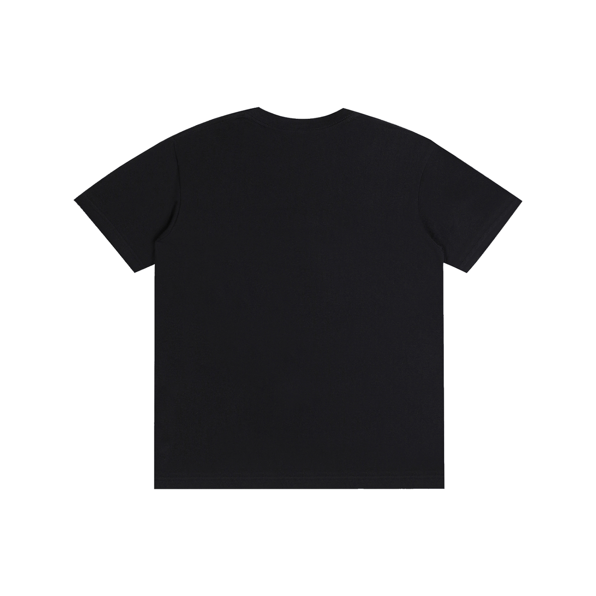 Black VENGIFY t-shirt, back view on white background
