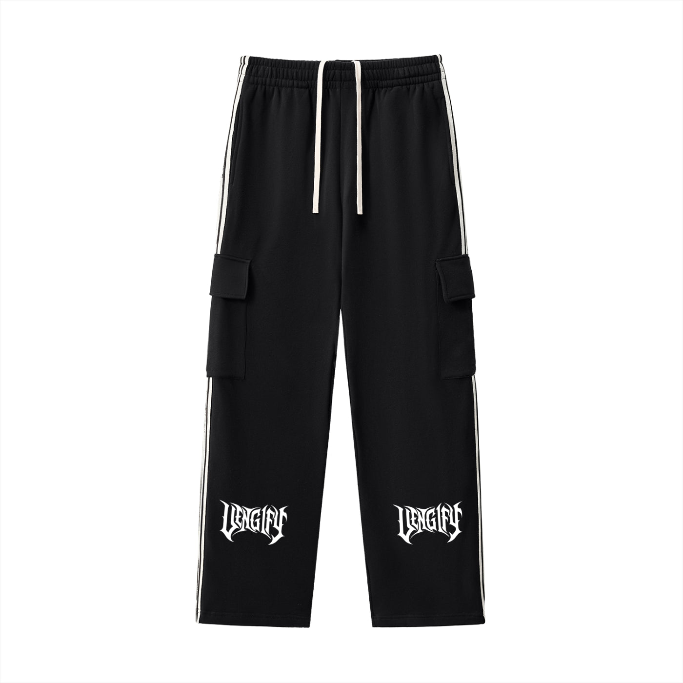 VENGIFY SIDE STRIPE STRAIGHT-LEG PANTS