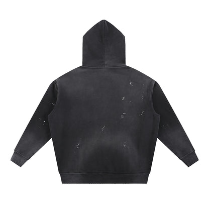 VENGIFY VINTAGE WASHED FRAYED HOODIE