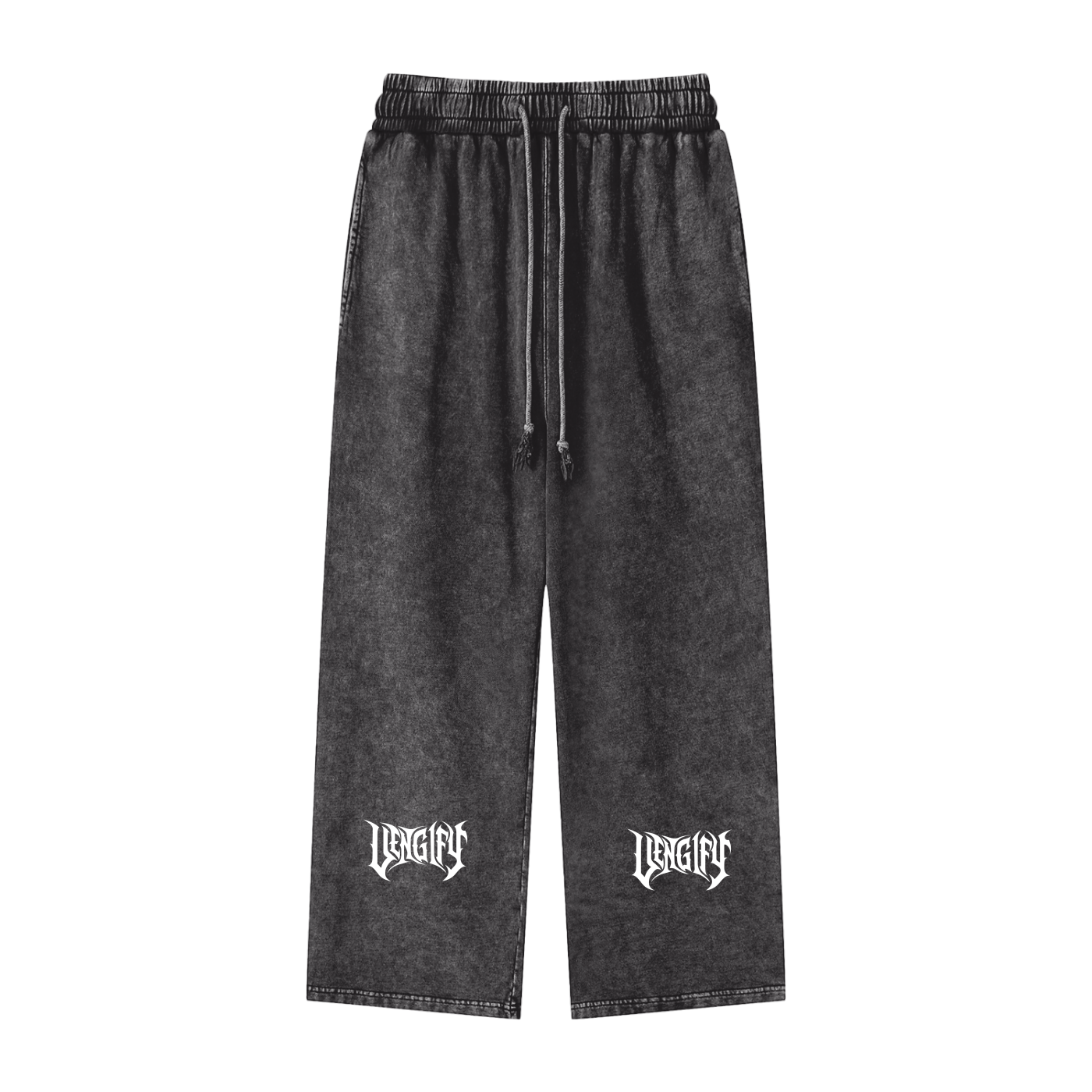 Snow Washed Straight Leg Pants