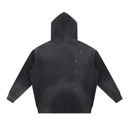 VENGIFY VINTAGE WASHED FRAYED HOODIE